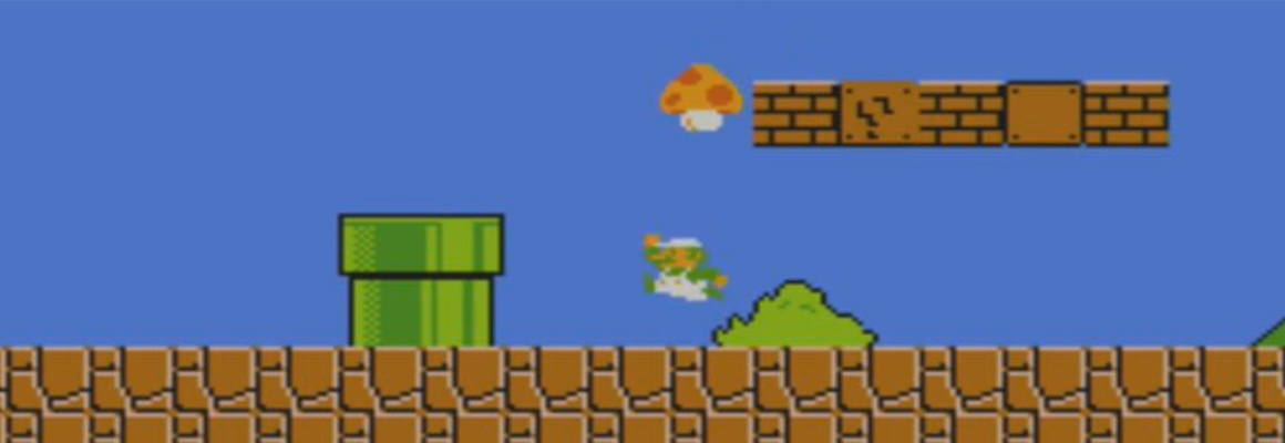 Super Mario läuft von links nach rechts, weil es euer Gehirn so will ...